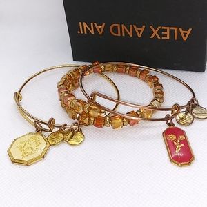 Alex & Ani Fortune-Wish-Medieval Set